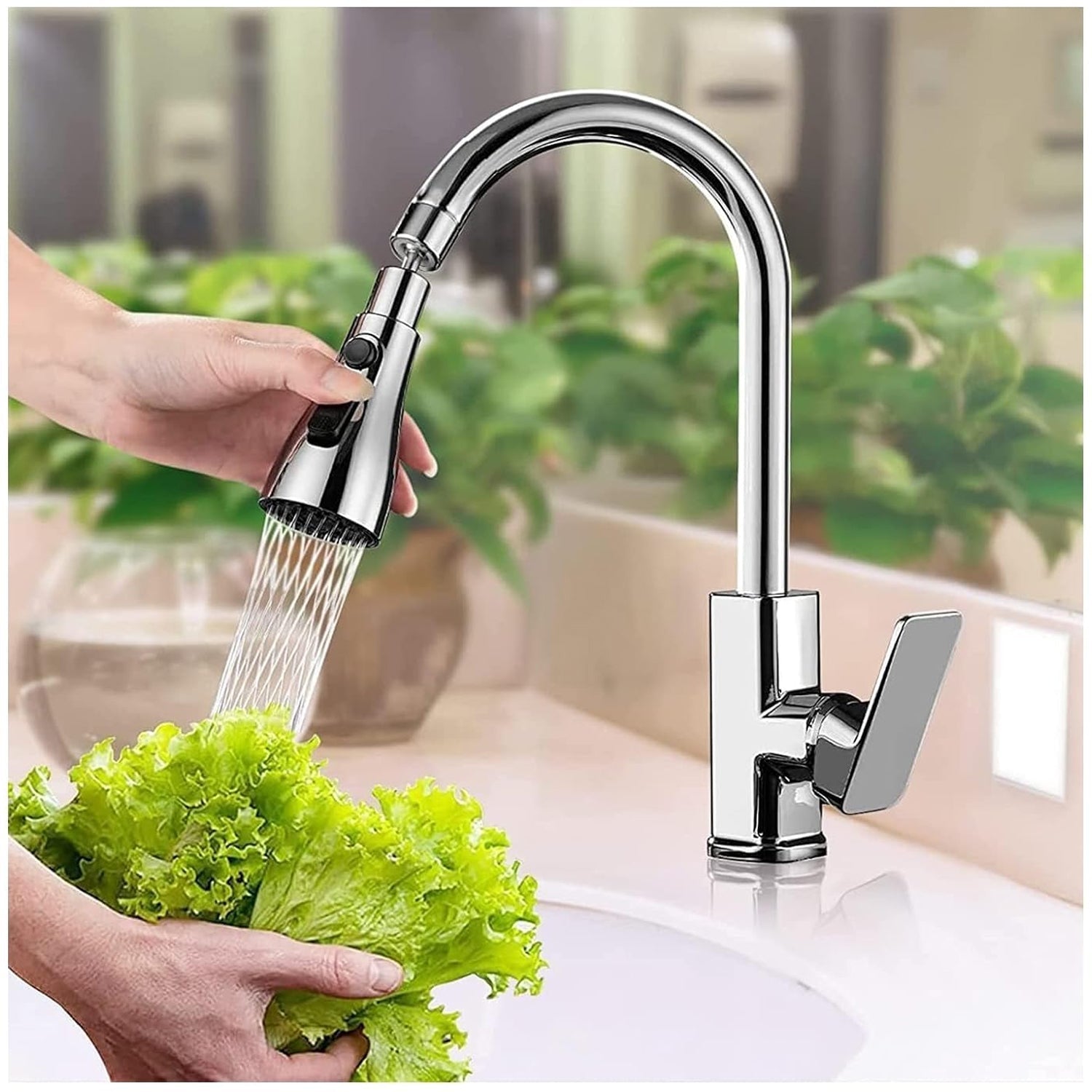 Kitchen Faucet 3-Function Pull Down Sink Sprayer (1 Pc) Kitchen Faucet 3-Function Pull Down Sink Sprayer (1 Pc)